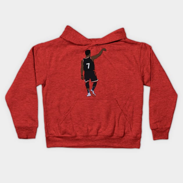 Kyle Lowry 'Splash' - Toronto Raptors Kids Hoodie by xavierjfong